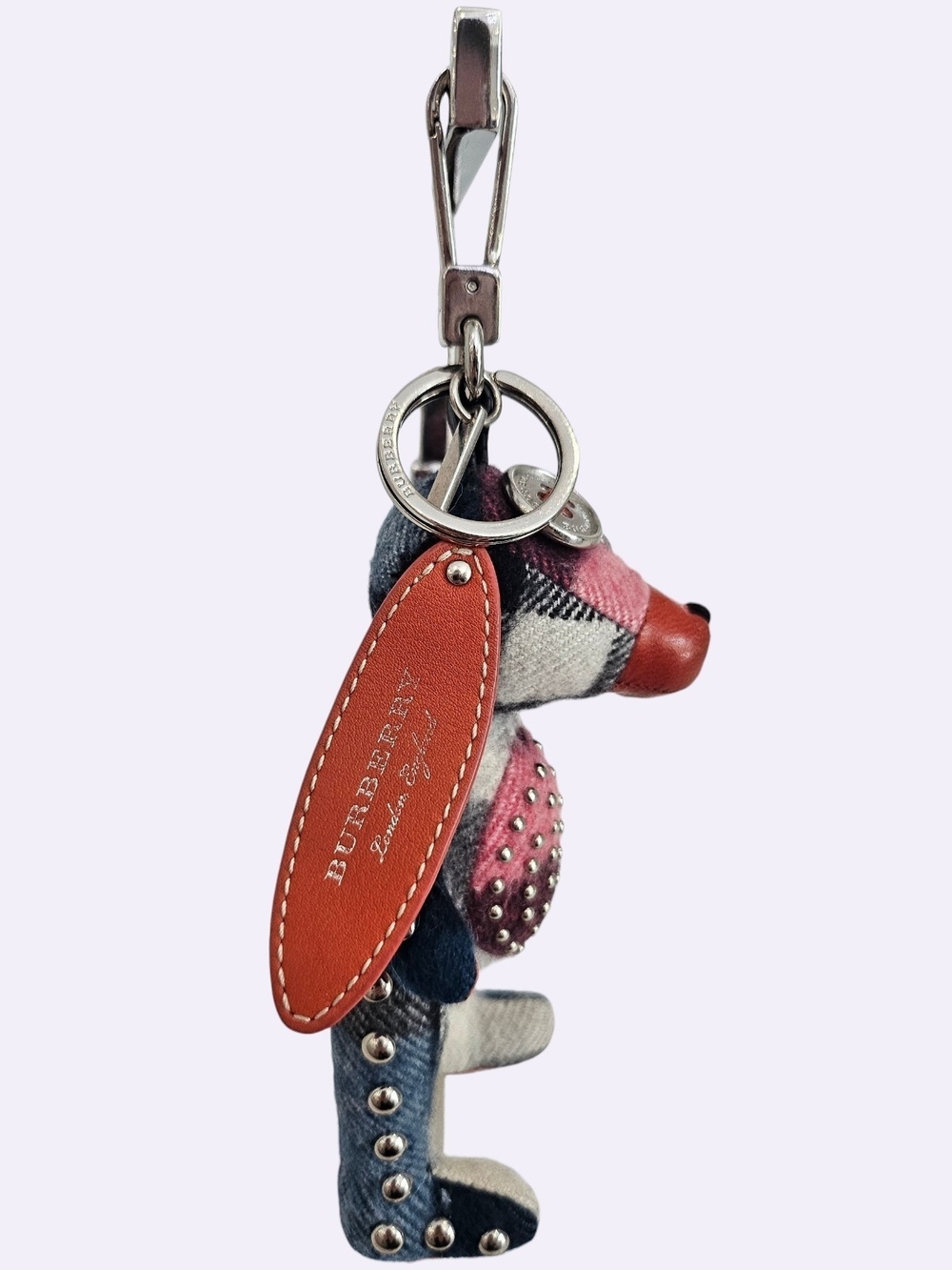 Burberry Sandra The Basset Hound Cashmere/Leather Bag Charm - Picture 4 of 9